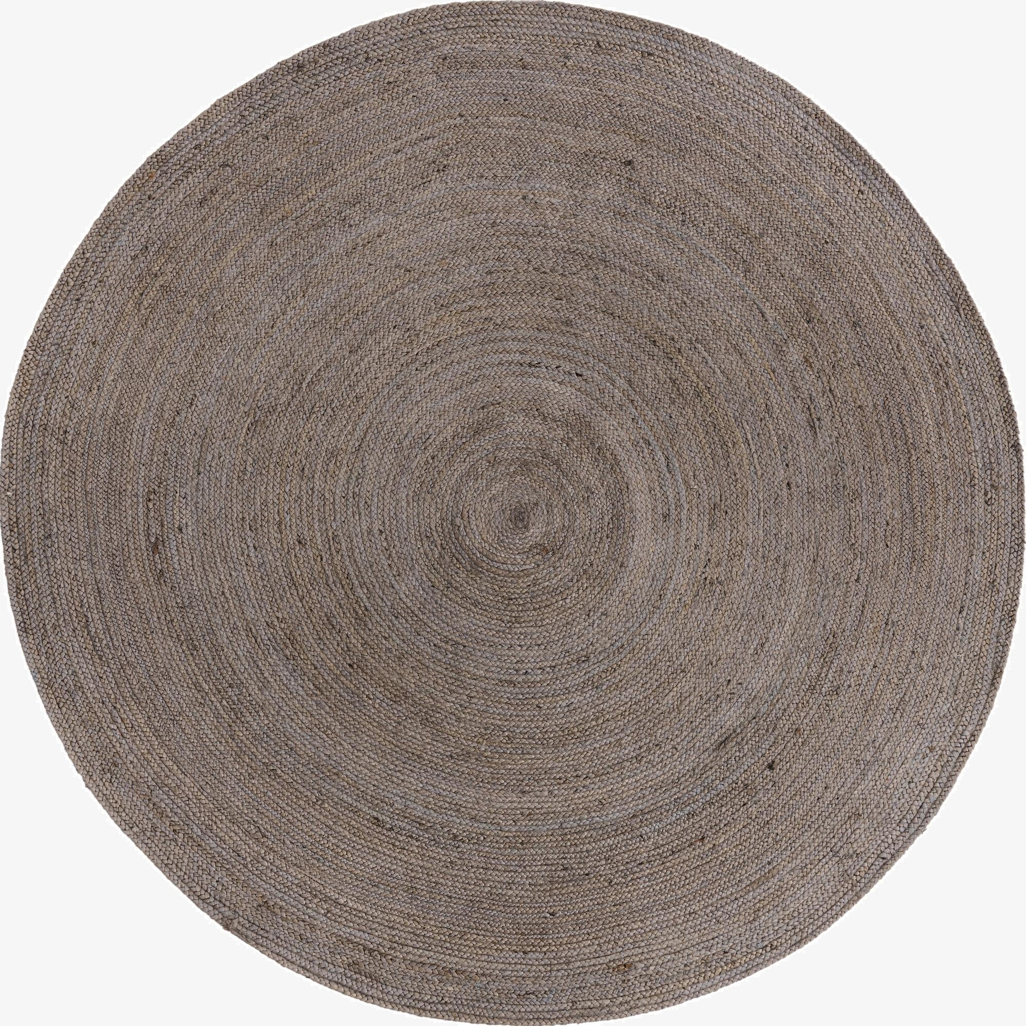 Primary image 8' x 8'  Hand Braided Jute Round Rug