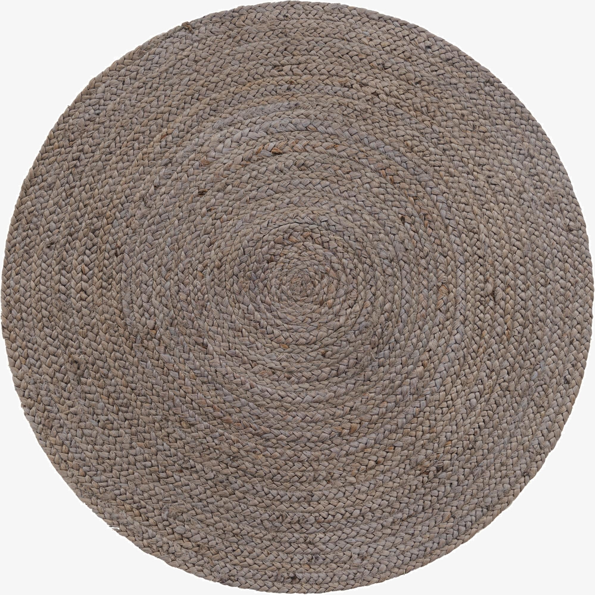 3' 3 x 3' 3  Hand Braided Jute Round Rug