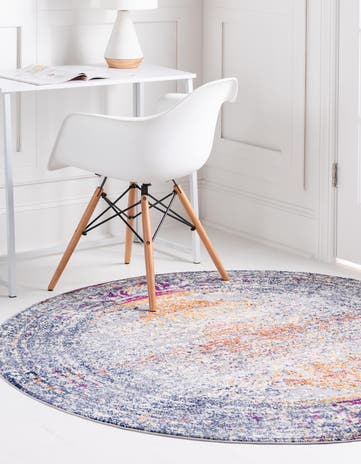 Gray Budapest Round Rug