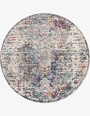 Gray Budapest Round Rug