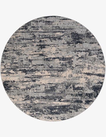 Gray Caspian Round Rug