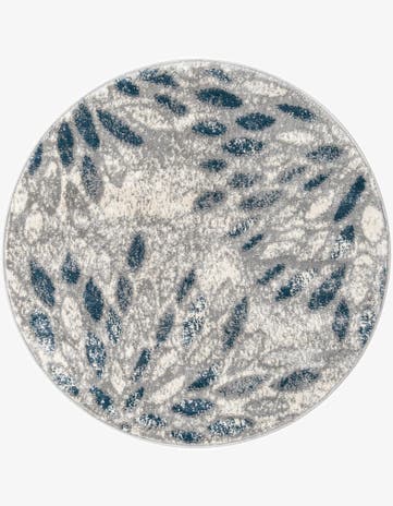 Gray Charleston Round Rug