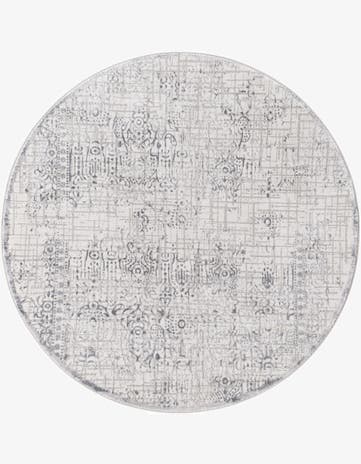Gray Derbyshire Round Rug