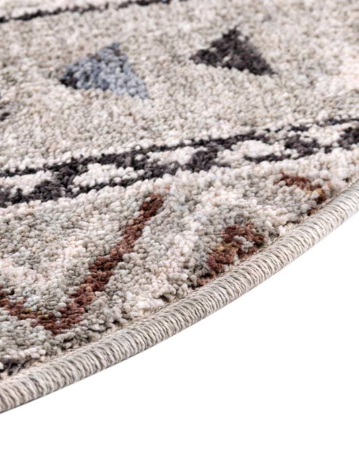 Detail image of 7' x 7' Eco Southwestern Round Rug
