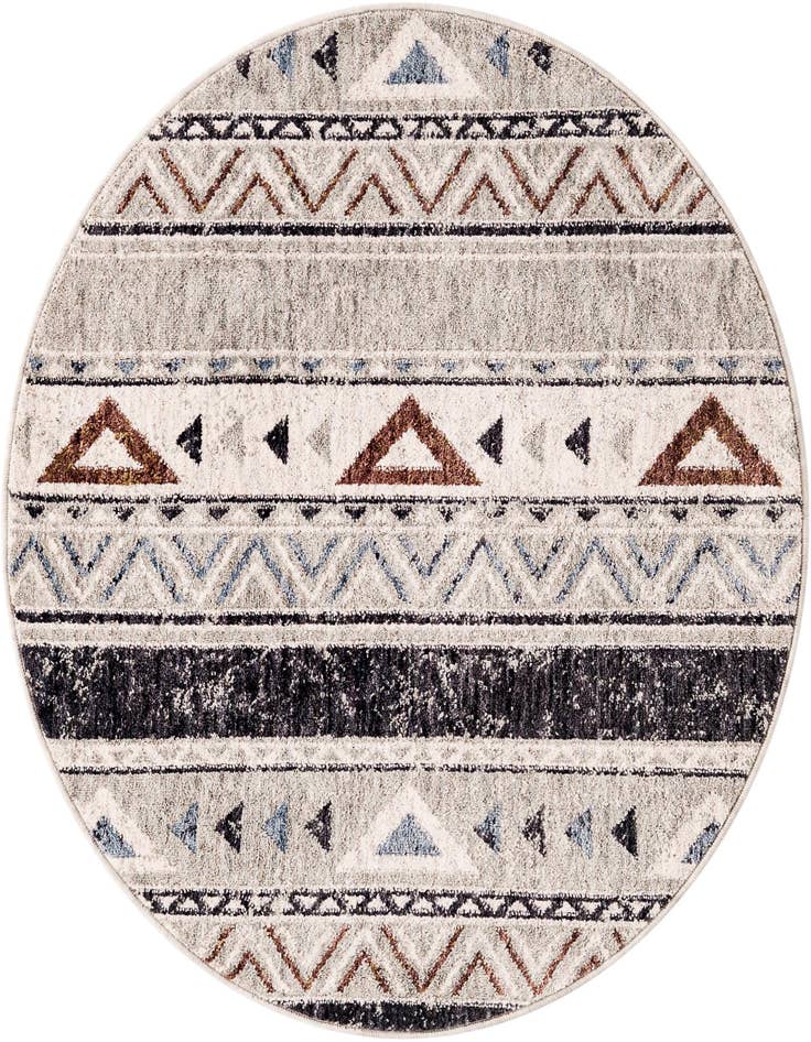 Detail image of 3' 3 x 3' 3 Eco Southwestern Round Rug