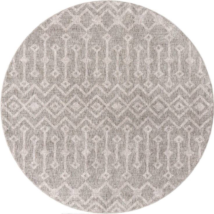 Detail image of 7' x 7' Eco Trellis Round Rug