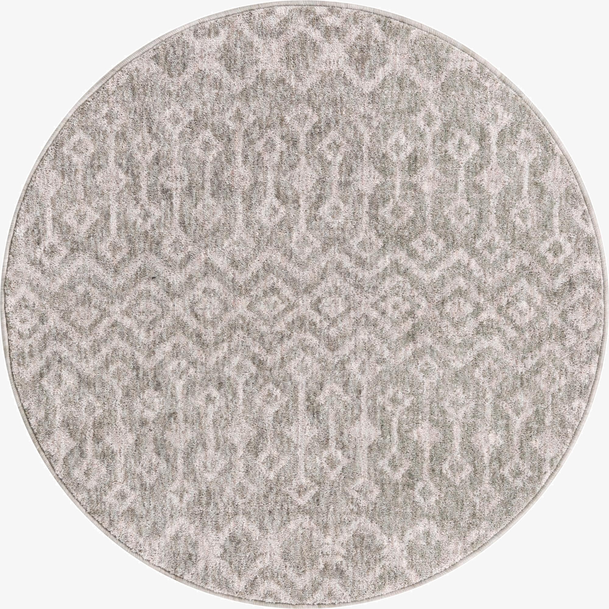 3' 3 x 3' 3 Eco Trellis Round Rug