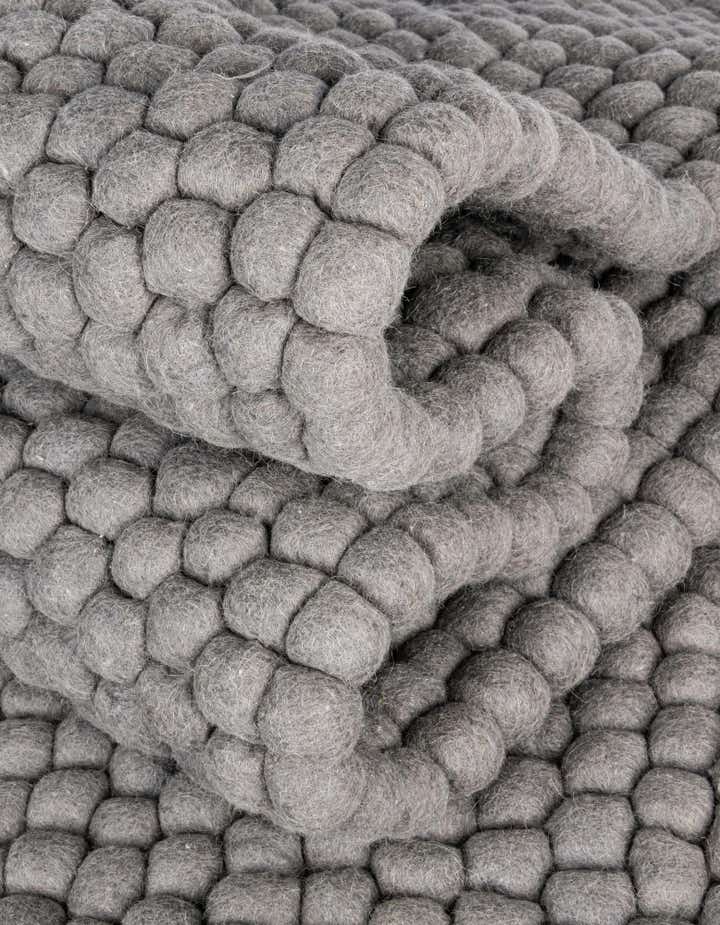 5' x 5' Felt Ball Wool Round Rug