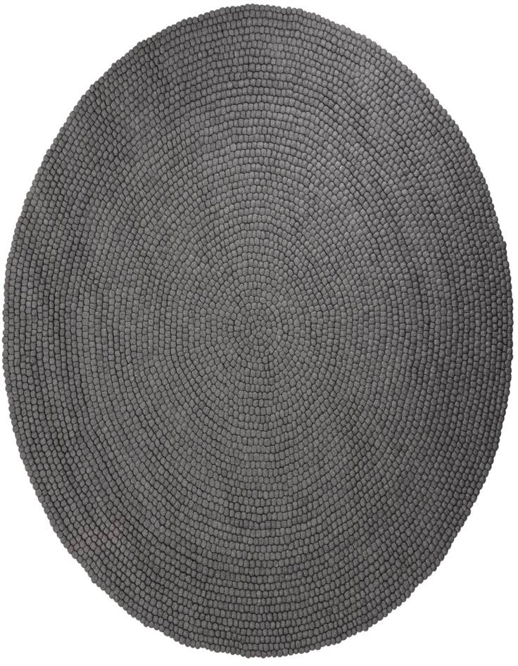 Detail image of 10' x 10' Felt Ball Wool Round Rug