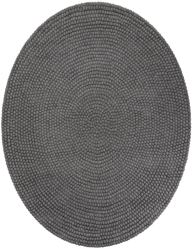 Detail image of 7' 10 x 7' 10 Felt Ball Wool Round Rug