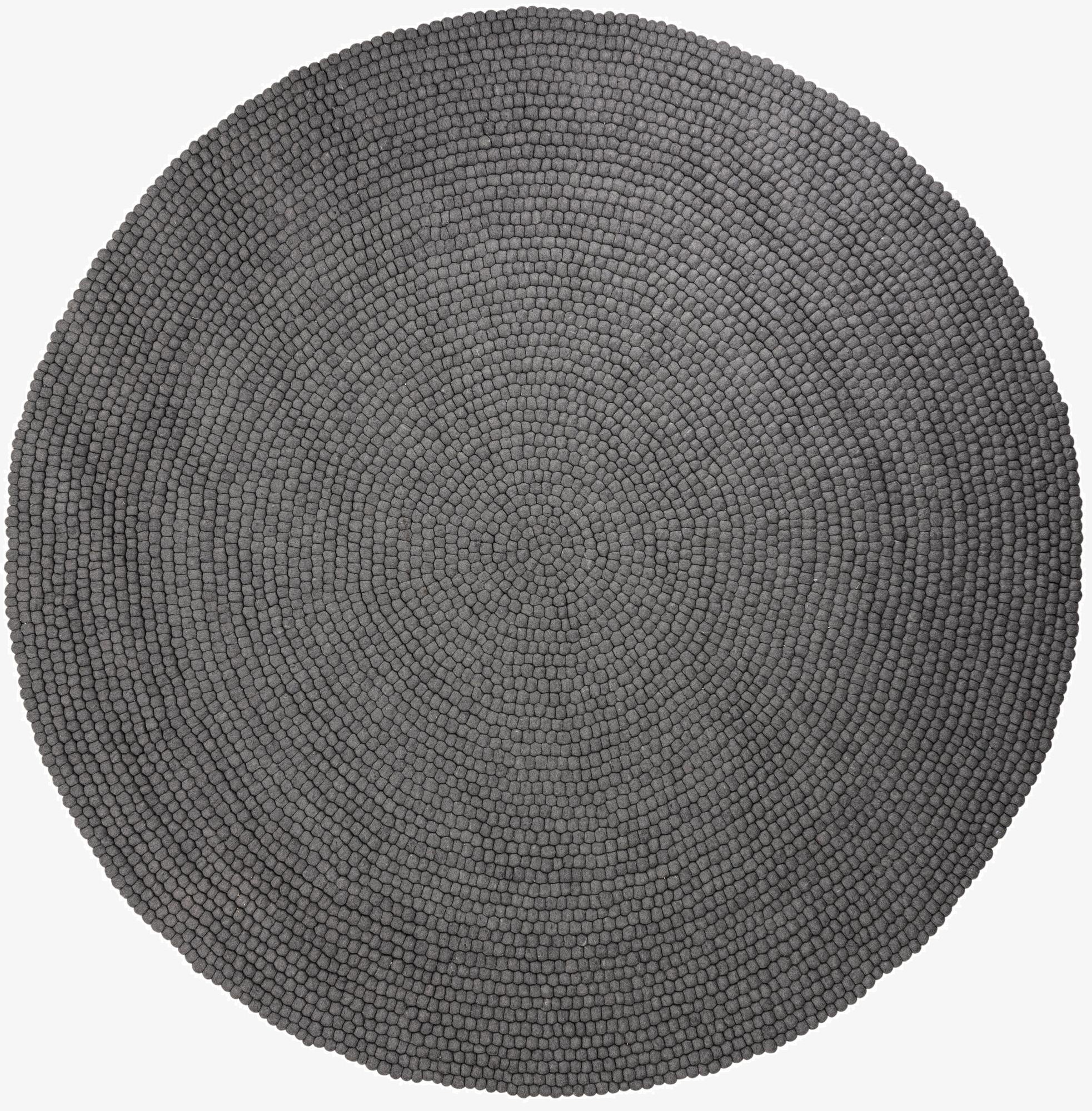10' x 10' Felt Ball Wool Round Rug