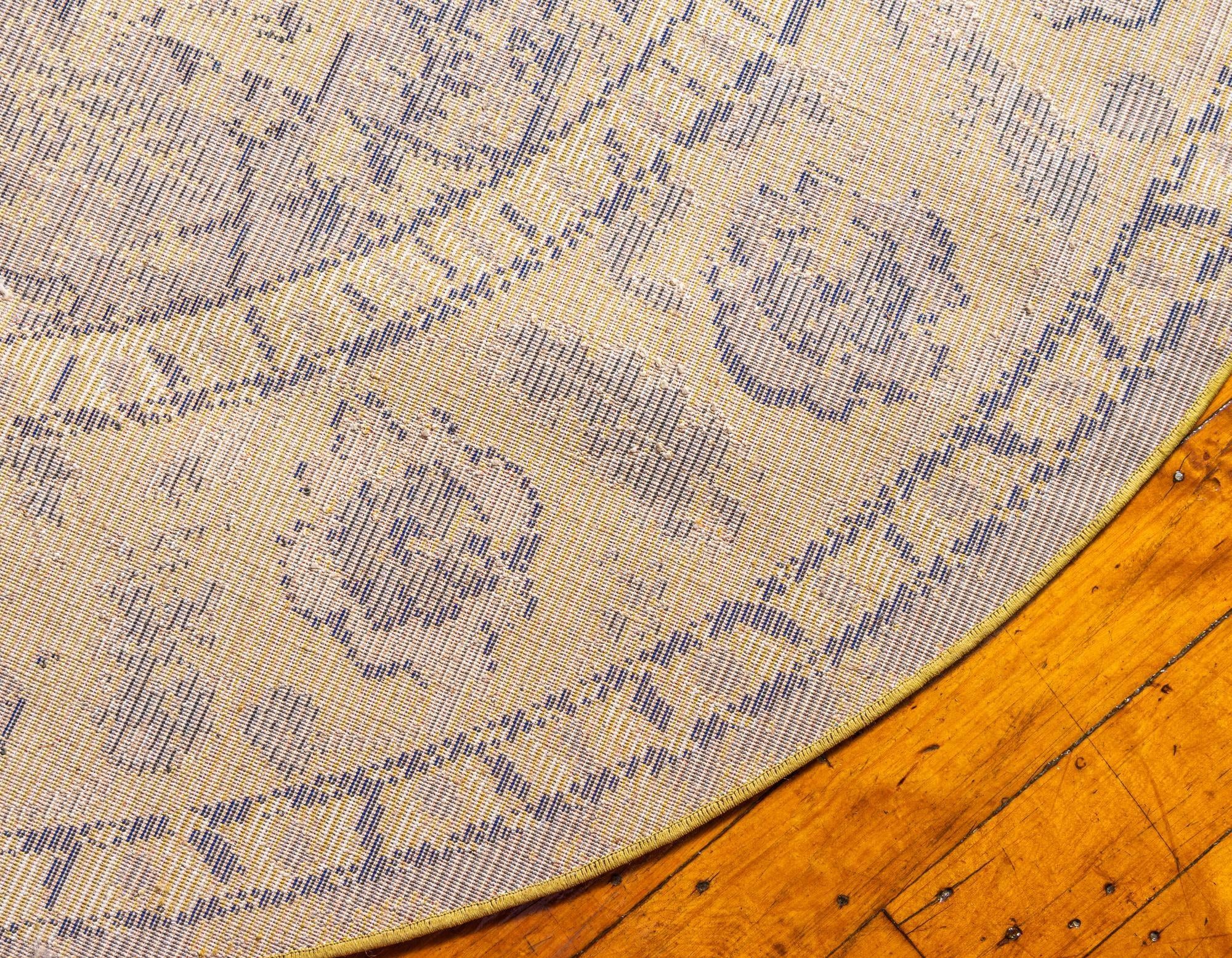 8' x 8' Washable Fleur Round Rug