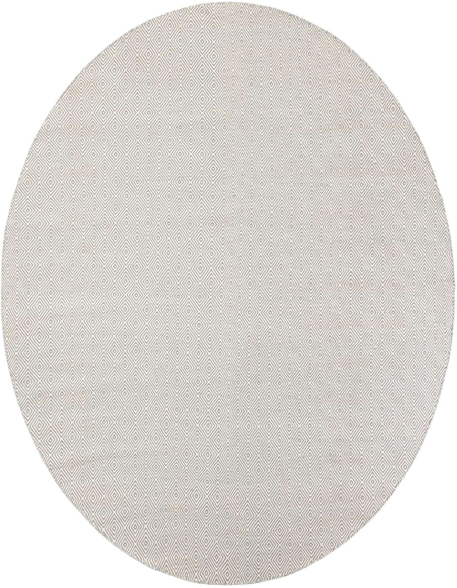 10' x 10' Hand Woven Geo Trellis Flatweave Round Rug