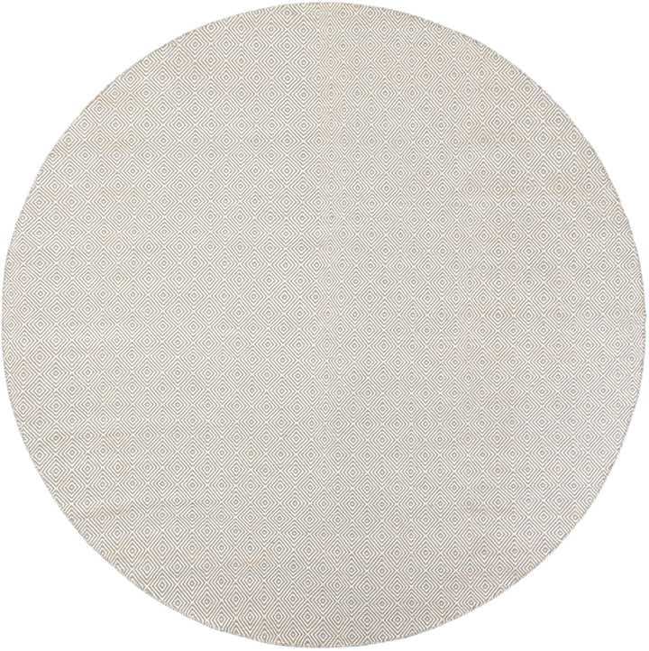 10' x 10' Hand Woven Geo Trellis Flatweave Round Rug