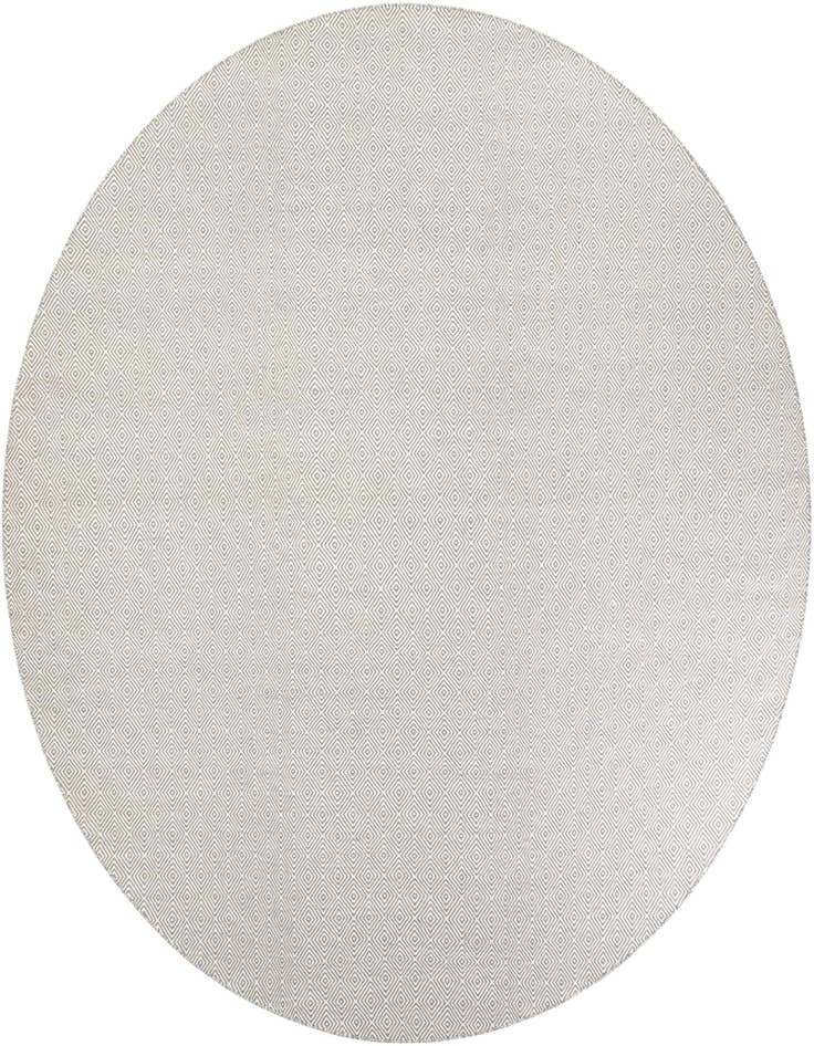 Detail image of 12' x 12' Geo Trellis Flatweave Round Rug