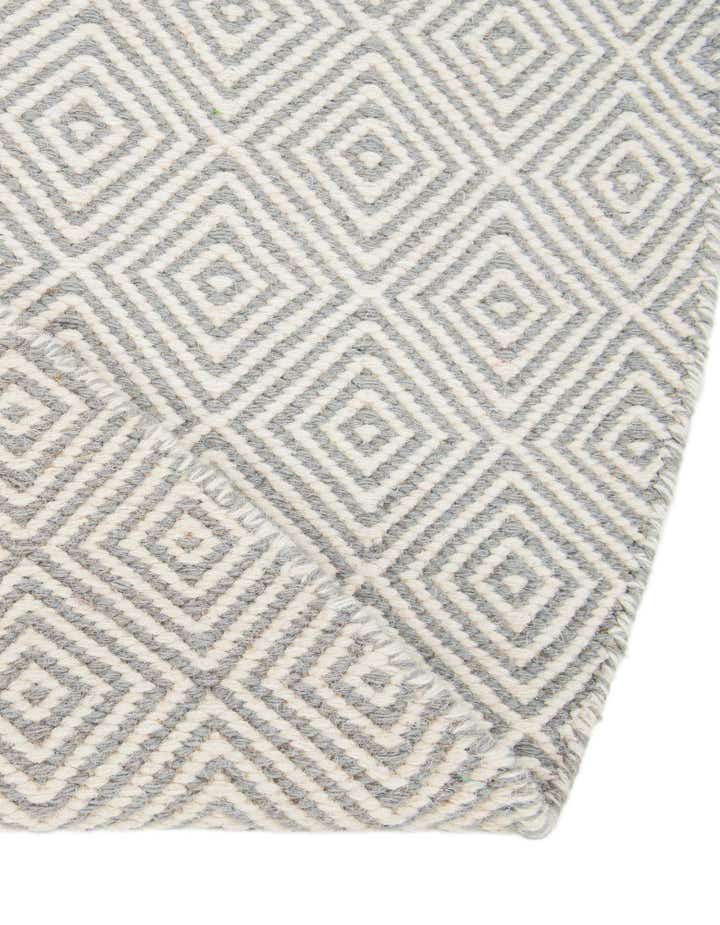 10' x 10' Hand Woven Geo Trellis Flatweave Round Rug