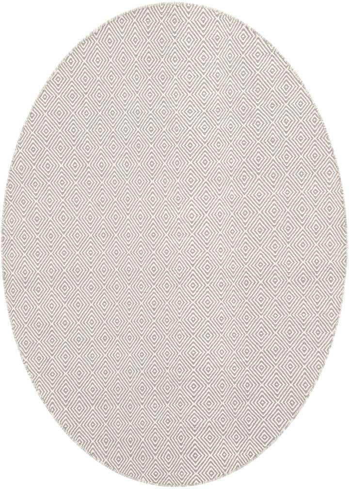 6' 1 x 6' 1 Hand Woven Geo Trellis Flatweave Round Rug