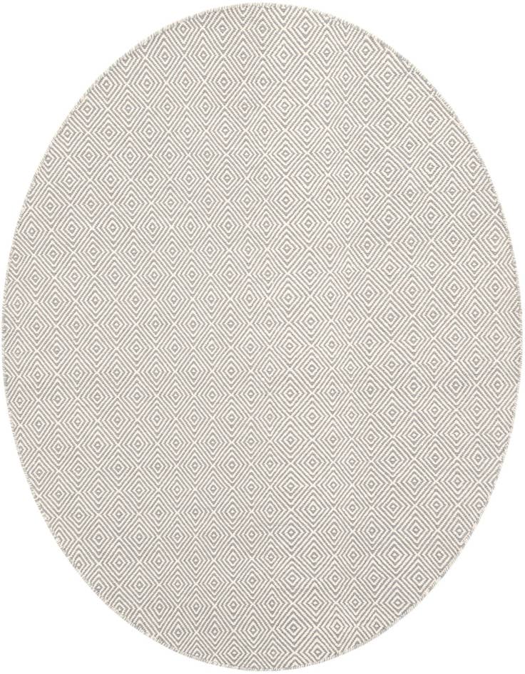 Detail image of 6' 1 x 6' 1 Hand Woven Geo Trellis Flatweave Round Rug