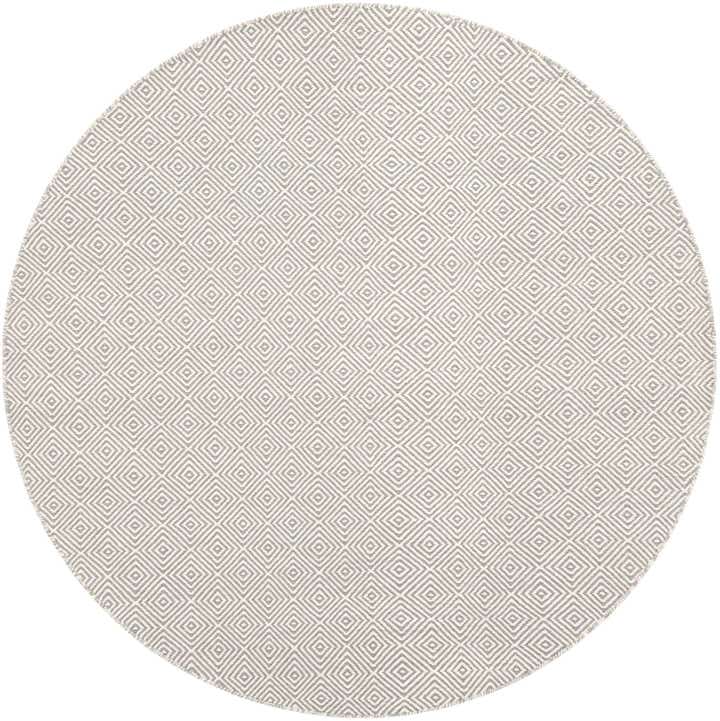 6' 1 x 6' 1 Hand Woven Geo Trellis Flatweave Round Rug