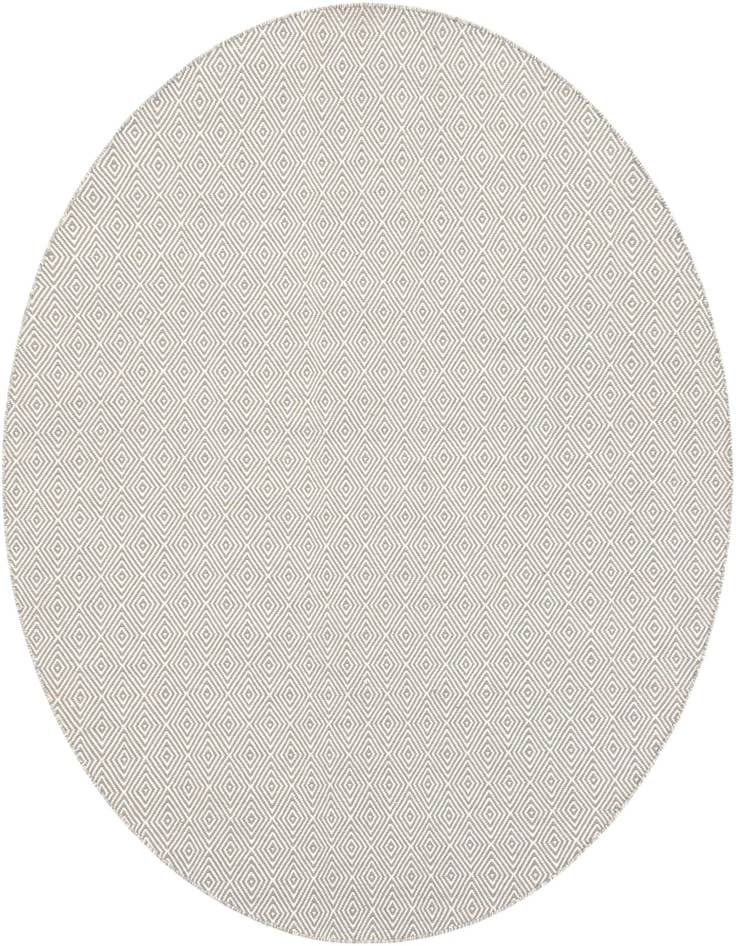 Detail image of 7' 10 x 7' 10 Hand Woven Geo Trellis Flatweave Round Rug