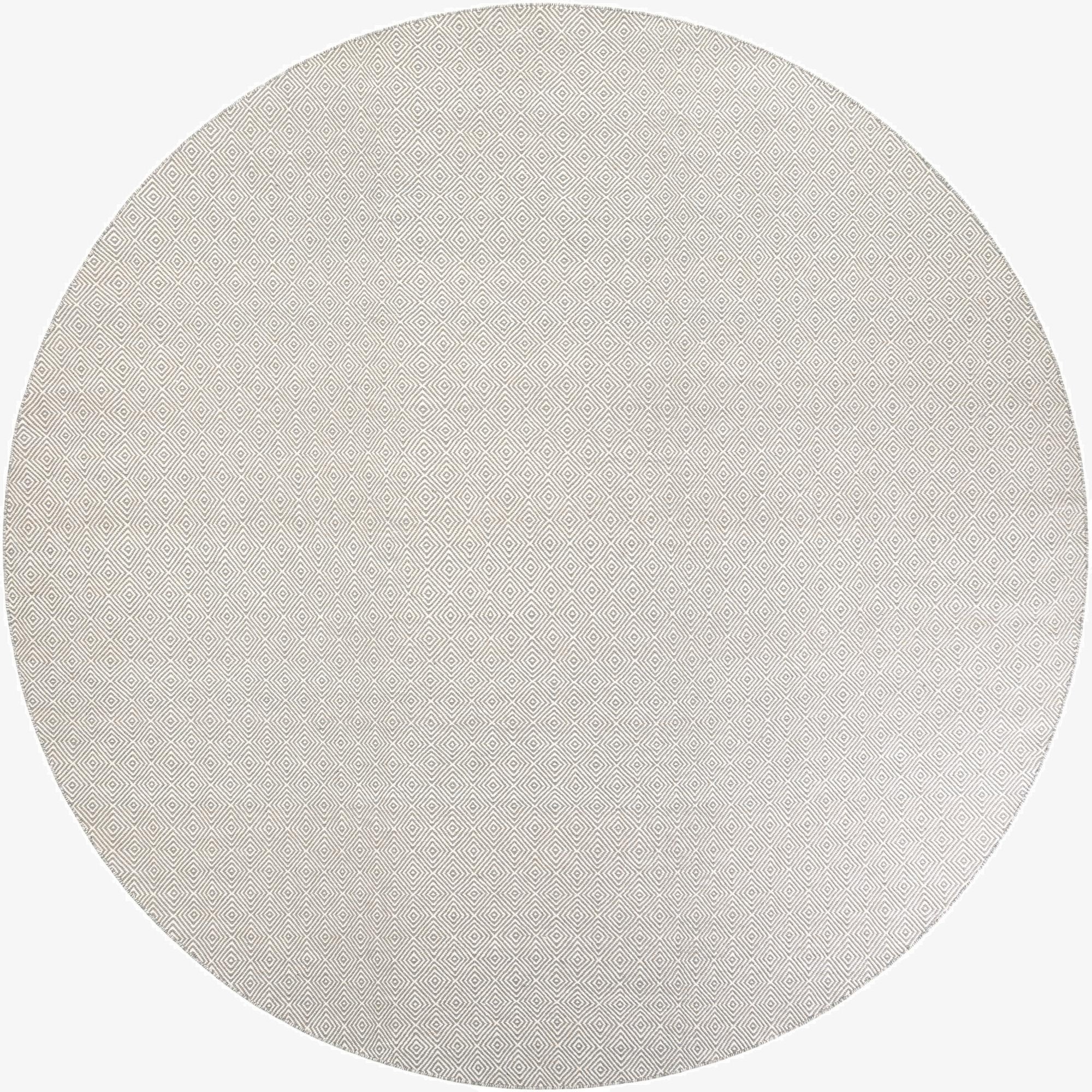 365cm x 365cm Geo Trellis Flatweave Round Rug