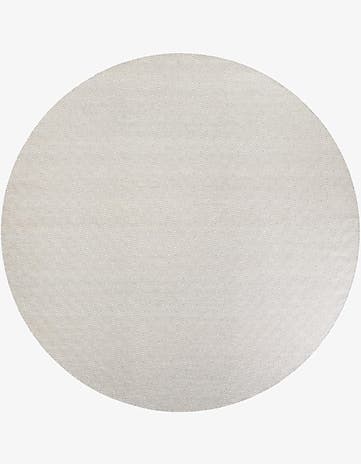 Gray Geo Trellis Flatweave Round Rug