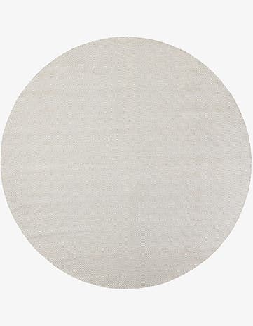 10' x 10' Hand Woven Geo Trellis Flatweave Round Rug