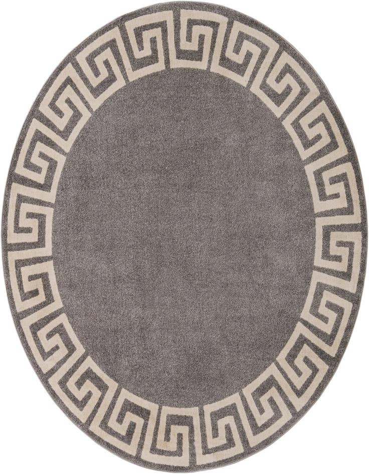 Detail image of 7' 10 x 7' 10 Greek Key Round Rug