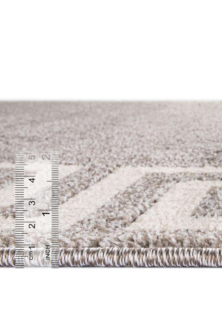 6' x 6' Greek Key Round Rug