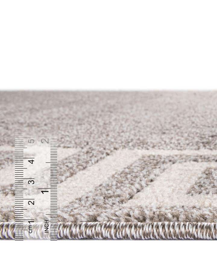 6' x 6' Greek Key Round Rug