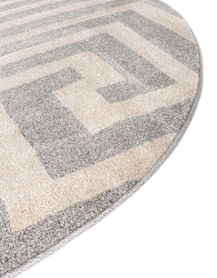 6' x 6' Greek Key Round Rug