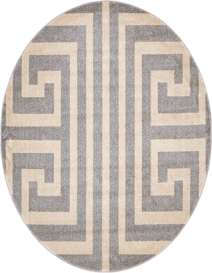 Detail image of 6' x 6' Greek Key Round Rug