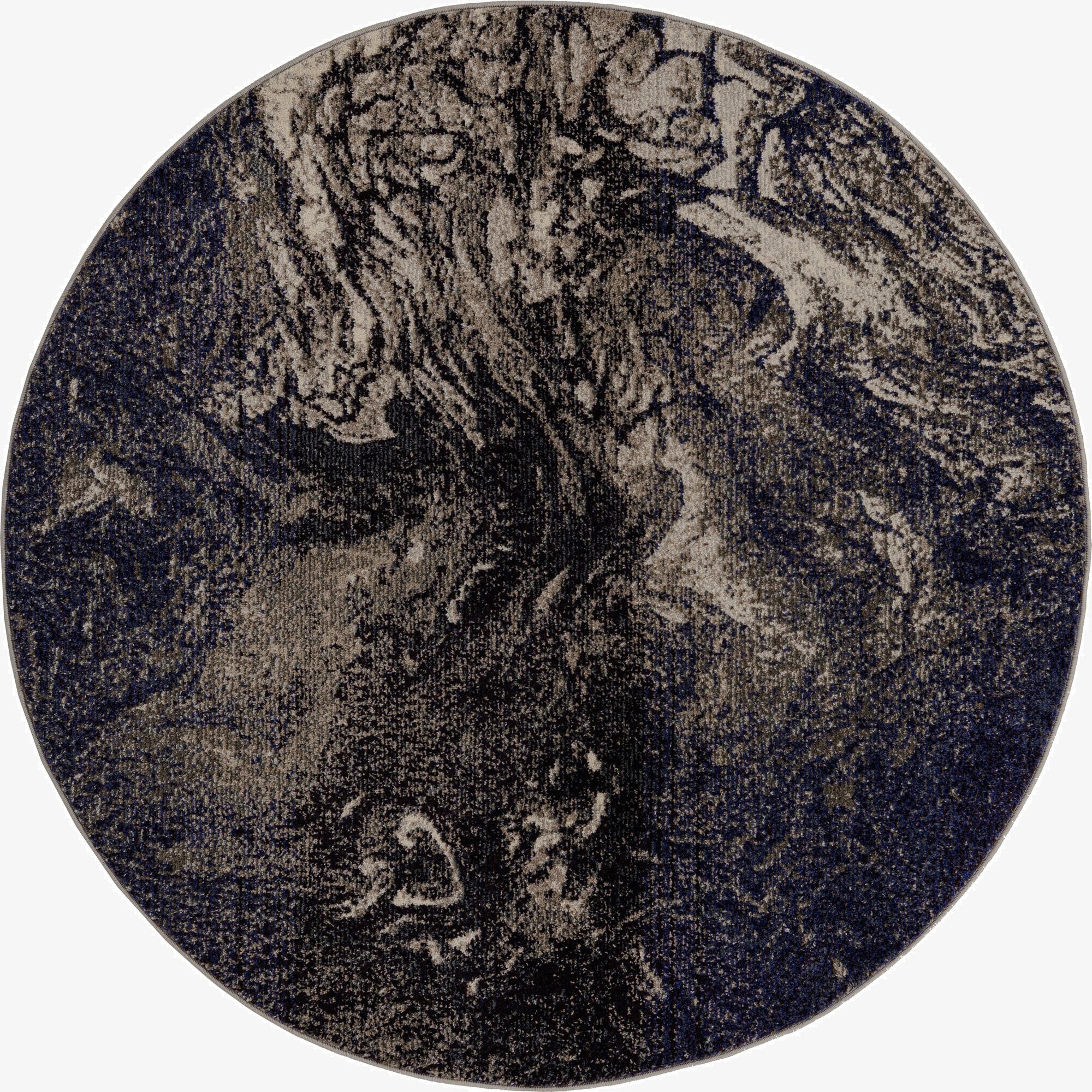 5' 3 x 5' 3  Washable Haerfest Round Rug