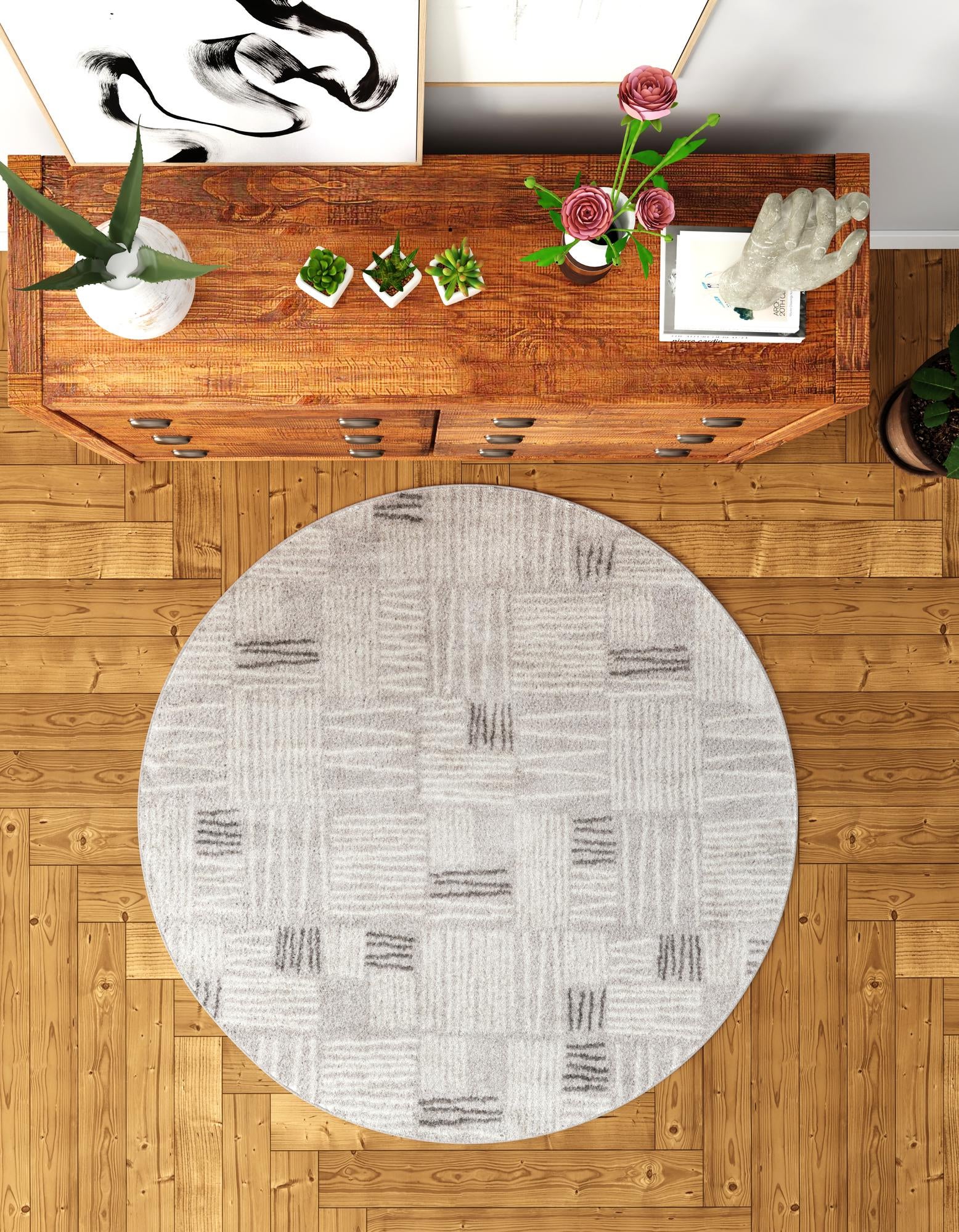 5' 3 x 5' 3 Hanahan Round Rug