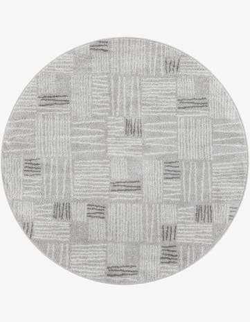 Gray Hanahan Round Rug
