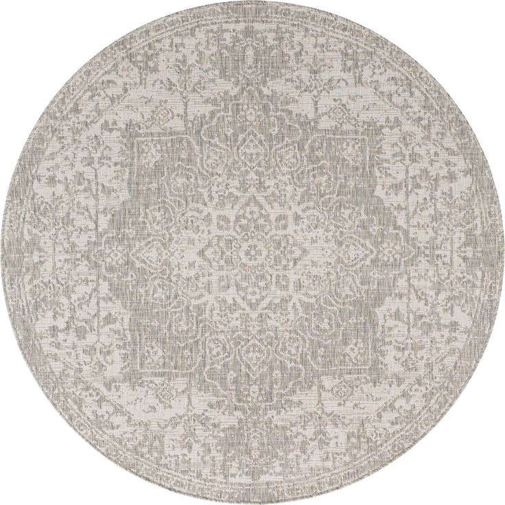 Detail image of 6' 7 x 6' 7 Easy-Clean Jill Zarin Dubai Indoor / Outdoor Round Rug
