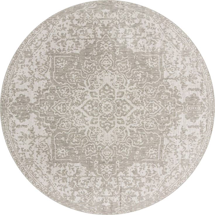 Detail image of 10' 8 x 10' 8 Easy-Clean Jill Zarin Dubai Indoor / Outdoor Round Rug
