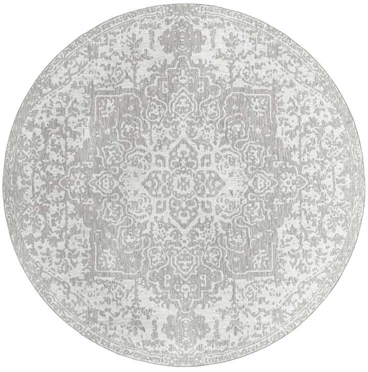 13' x 13' Easy-Clean Jill Zarin Dubai Indoor / Outdoor Round Rug