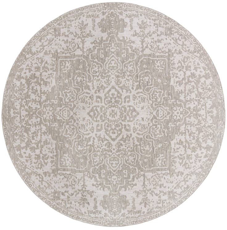 Detail image of 13' x 13' Easy-Clean Jill Zarin Dubai Indoor / Outdoor Round Rug