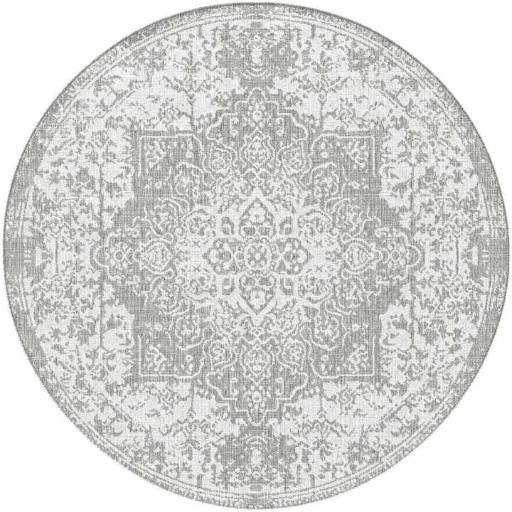 7' x 7' Easy-Clean Jill Zarin Indoor / Outdoor Round Rug