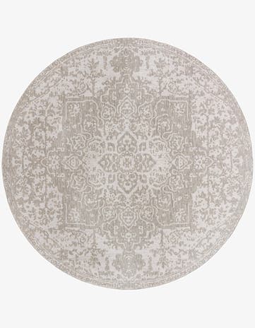 13' x 13' Easy-Clean Jill Zarin Dubai Indoor / Outdoor Round Rug