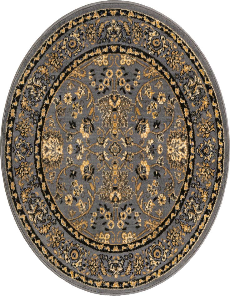 Detail image of 4' x 4' Kashan Design Round Rug