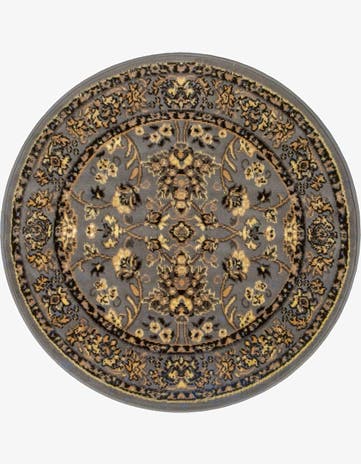 3' x 3' Kashan Design Round Rug