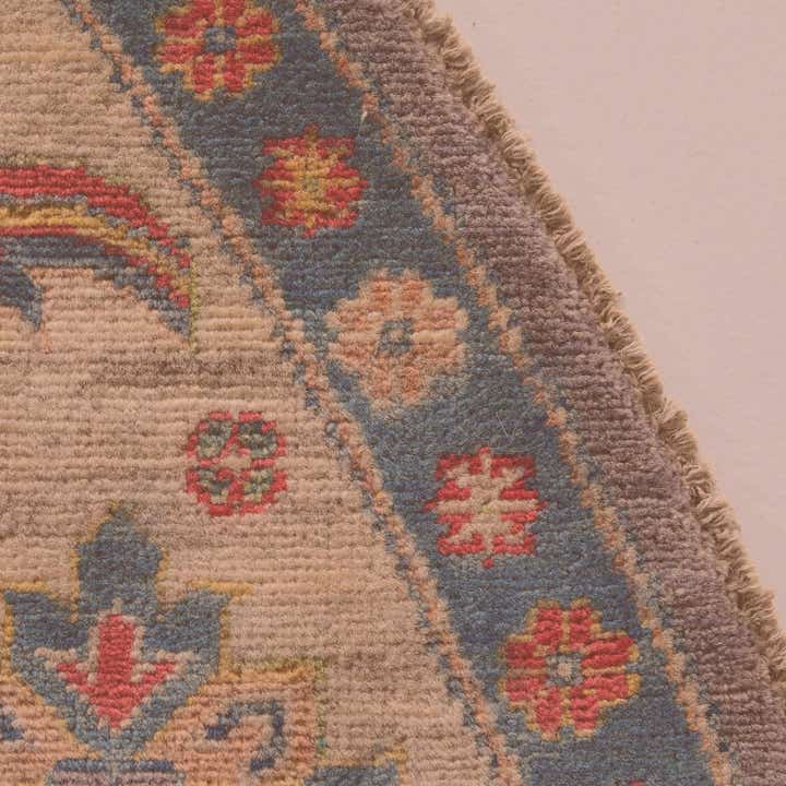 8' 1 x 8' 3 Hand Knotted Kazak Round Rug