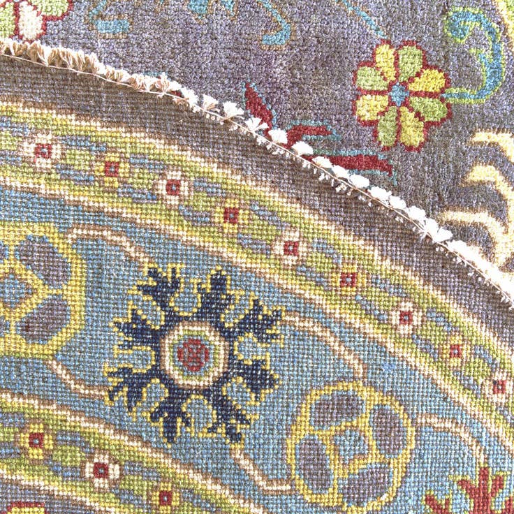 Detail image of 5' 9 x 5' 10 Hand Knotted Kazak Round Rug