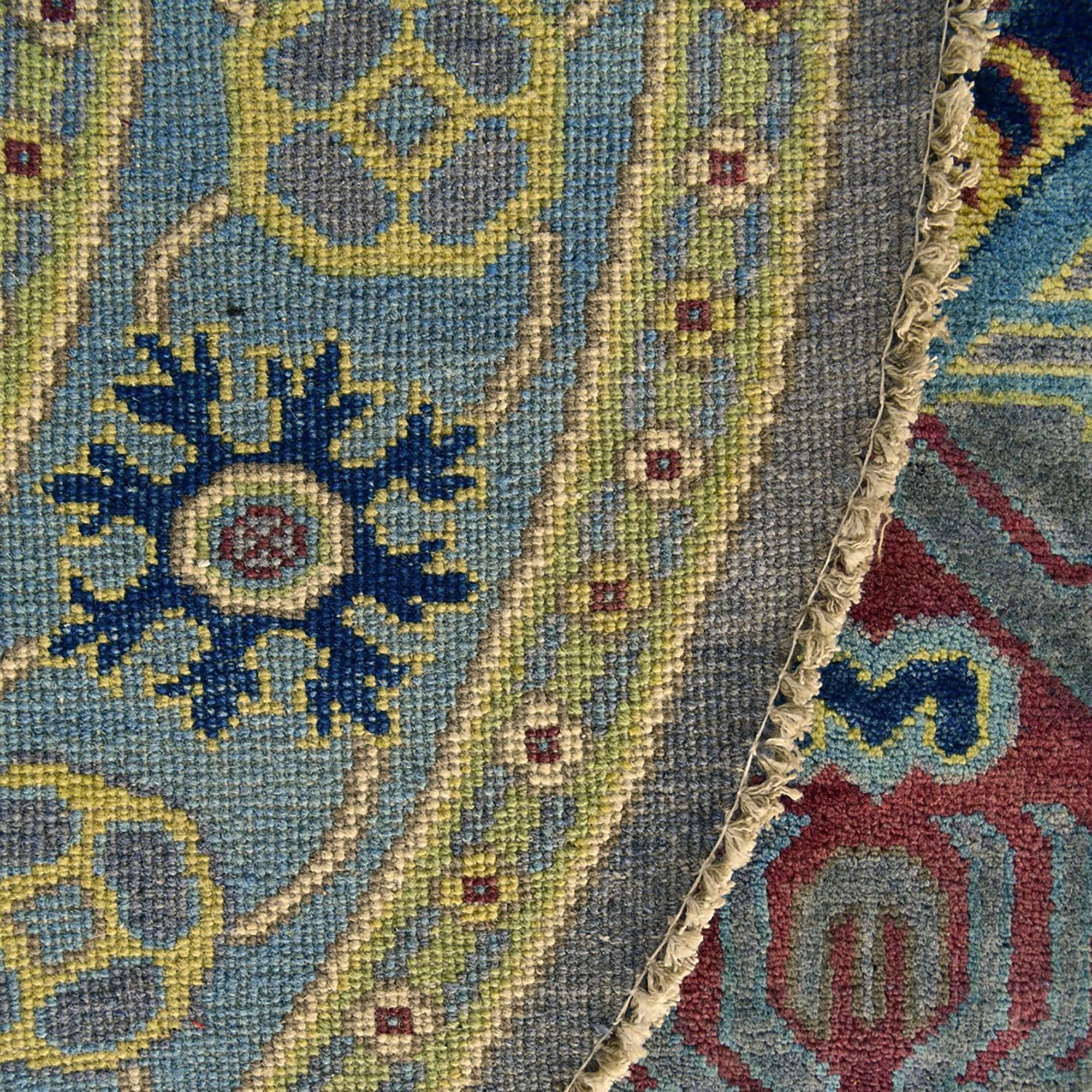 Detail image 12 of 12: 5' 9 x 5' 10 Hand Knotted Kazak Round Rug