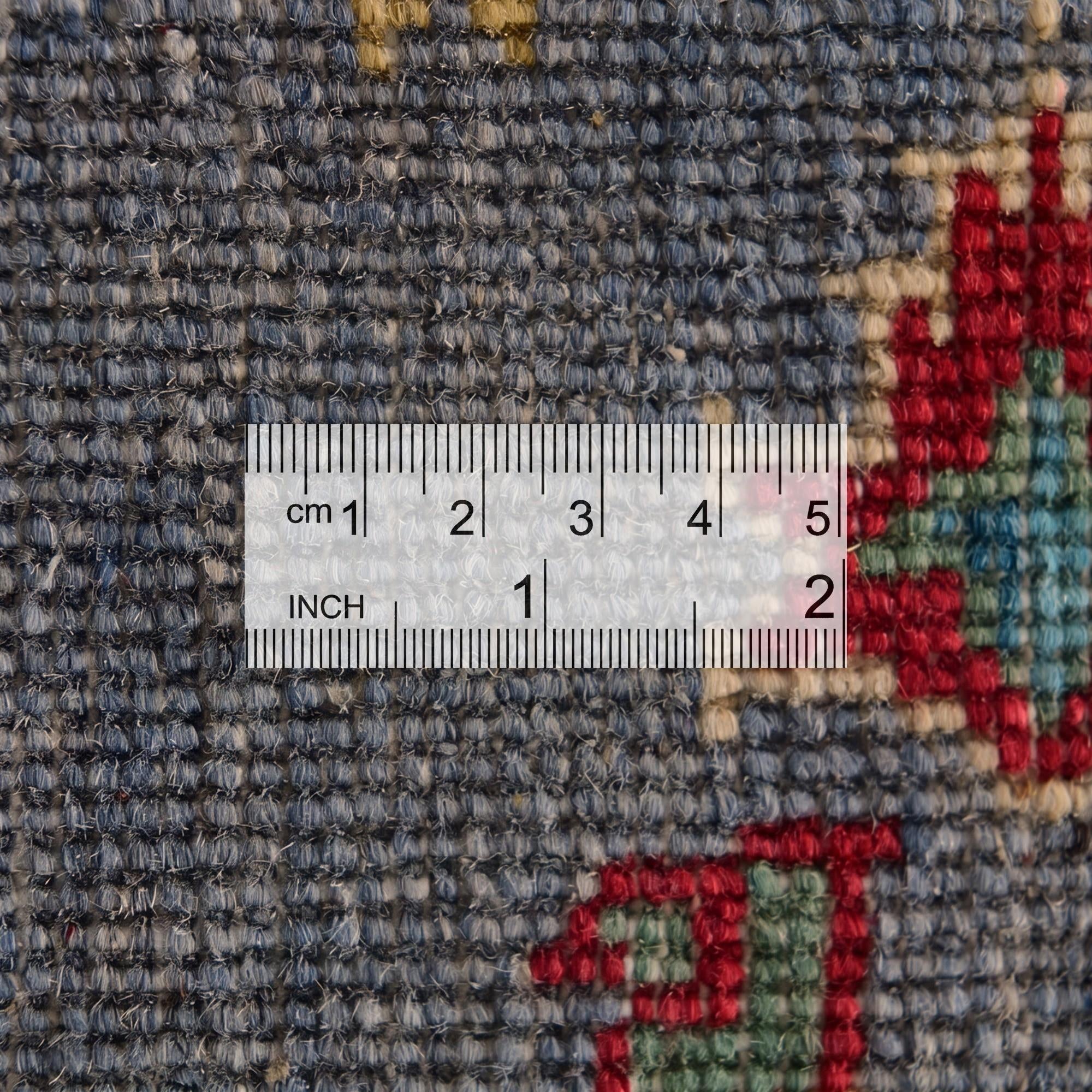 4' 7 x 4' 11 Hand Knotted Kazak Round Rug