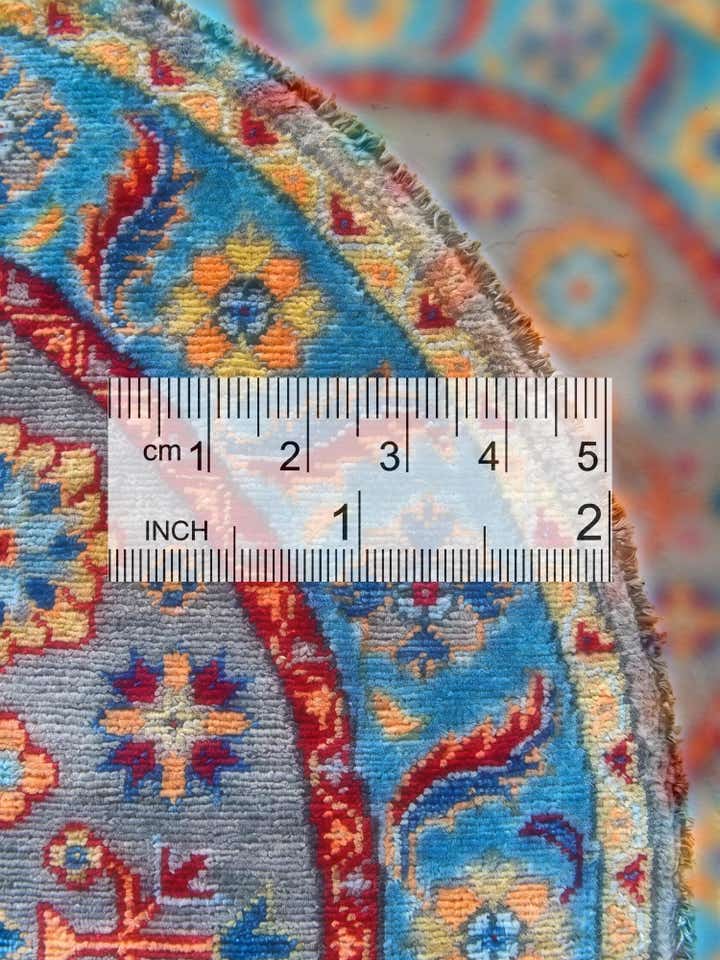 3' 3 x 3' 4 Hand Knotted Kazak Round Rug