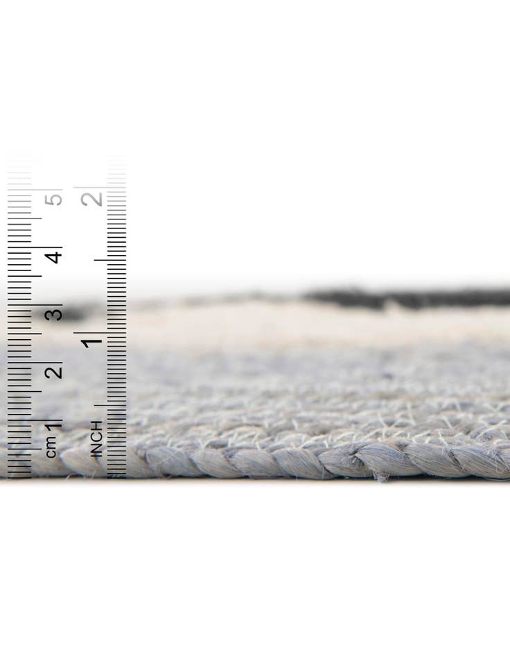 Detail image of 5' 1 x 5' 1 Hand Braided Kids Braided Jute Round Rug