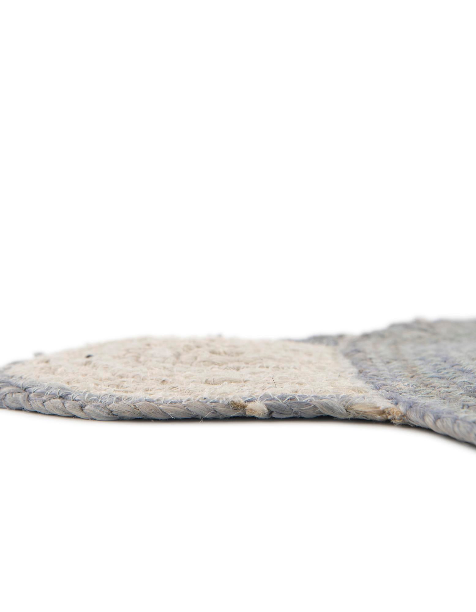 4' 1 x 4' 1 Hand Braided Kids Braided Jute Round Rug